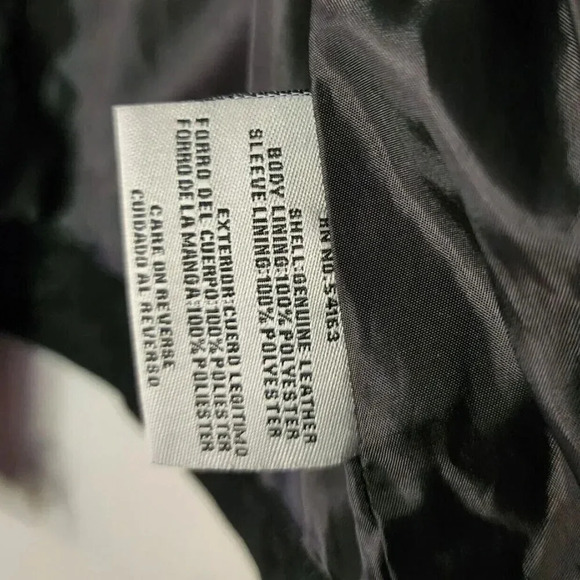 LEVI'S VINTAGE Womens SUEDE Leather Zip Front penny lane Black med Dark Academia - Picture 15 of 16